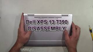 Dell XPS 13 7390 How To Partially Take Apart Lower Case Bottom Disassembly [upl. by Guillaume]