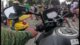 test drive Kawasaki z500 muntik mabngga bikers rider [upl. by Haze394]