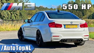 550HP BMW M3 F80 MANUAL REVIEW on AUTOBAHN NO SPEED LIMIT by AutoTopNL [upl. by Sirovart]