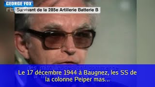 Le 17 décembre 1944 à Baugnez les SS de la colonne Peiper massacrent au moins 84 prisonniers de [upl. by Mozes]