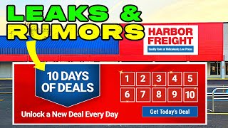 Leaks and rumors on Harbor Freight’s 10 days of deals ￼ [upl. by Nessy]