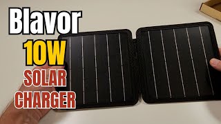 Blavor 10W Solar Charger Unboxing amp Demo [upl. by Werner524]