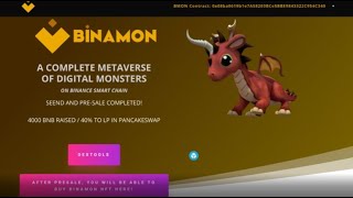 How to Play Binamon to Earn Crypto x NFT x BMON Token Overview [upl. by Naillik]