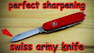 Perfect Swiss Army Knife sharpening without Special Knife Sharpeners [upl. by Aydan784]