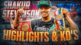 THREE DIVISION CHAMPION Shakur Stevenson HIGHLIGHTS amp KNOCKOUTS  BOXING KO FIGHT HD [upl. by Dorrie]