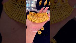 Latest Gold Choker Necklace Design  J K CHANDRA JEWELLERS bridaljewellery goldjewellery [upl. by Kinnard]