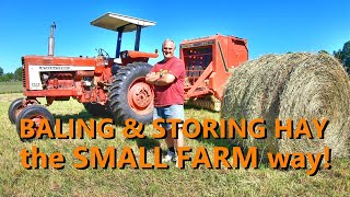 the basics of baling and storing hay [upl. by Etam]