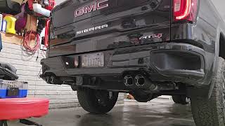 2023 GMC Sierra 1500 AT4 62L  Borla ATAK Carbon Fiber Cold Start [upl. by Kuster568]