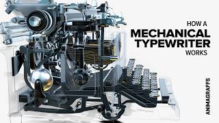 How a Mechanical Typewriter Works [upl. by Miksen]