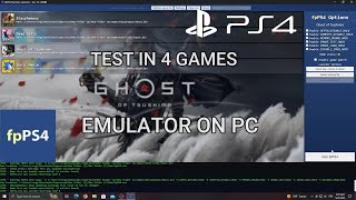 PS4 Emulator  FPPS4 Test In 4 Games  Ryzen 3 3200G  Vega 8  16GB Ram [upl. by Anyt]