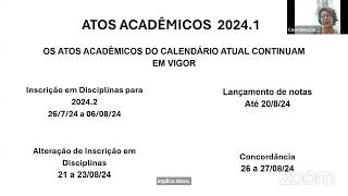 novo calendário acadêmico 20241 [upl. by Burn929]