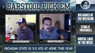 Barstool Pick Em  College Football Week 6 [upl. by Niran]