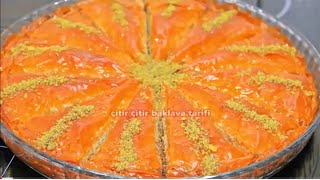 10 Dakikada Hazır Baklava Yufkasından çıtır çıtır havuç dilimi Baklava tarifi [upl. by Seline]