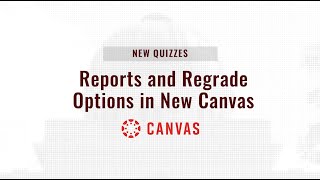 Reports and Regrade Options in New Quizzes [upl. by Noscire593]