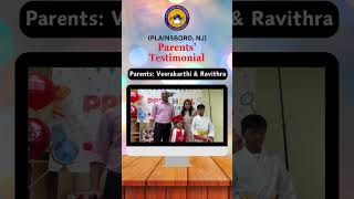 Veerakarthi amp Ravithra  Parent Testimonial  Little Scholars AcademyPlainsboro NJ [upl. by Rahel]