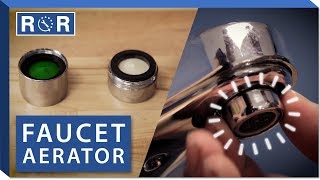 How to Replace a Faucet Aerator  Repair and Replace [upl. by Penland]