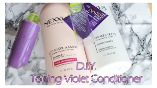 DIY Violet Conditioner amp Shampoo Toner  Platinum Hair  Custom amp Affordable [upl. by Burley116]