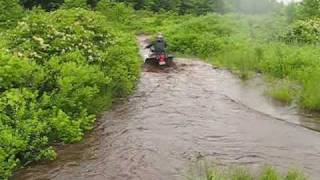 ATV VTT 4x4 Quebec Mud bog Show 10 Yamaha Wolverine 350 Stock 23quot Tire [upl. by Iohk906]