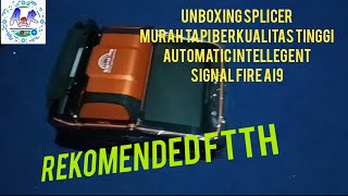 Unboxing splicer murah tapi berkualitas automatic intellegent signal fire ai9 [upl. by Aiceled]