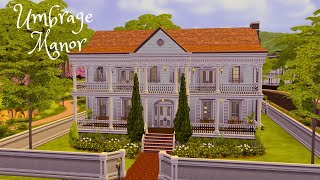 Umbrage Manor Base Game Renovation  Sims 4  Speed Build [upl. by Ayyidas]