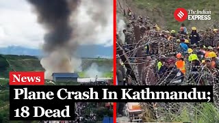 Nepal Plane Crash 13 Dead As Saurya Airlines Plane Crashes During Takeoff in Kathmandu [upl. by Hux]