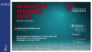 Heideggers Einführung in die Metaphysik und Jürgen Habermas HeideggerKritik von 1953 [upl. by Imiaj972]