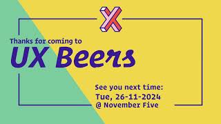 UX Beers  October  iO [upl. by Aninnaig780]