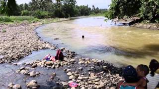 BathingSwimming in River in Philippines [upl. by Giliana]