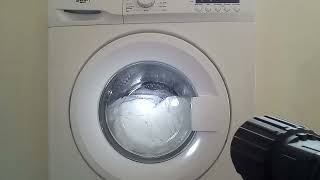 Bush WMDF612W washing machine Easy care 40°c full cycle [upl. by Icyaj258]