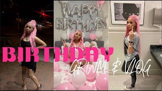 SPEND MY GOLDEN YEAR BIRTHDAY WITH ME VLOG 18 on the 18th GRWM nails lashes new hair color etc [upl. by Kulseth]