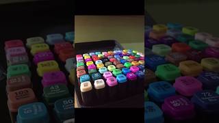 Unboxing my New Touch Marker 80 pcs shorts markers touchmarkers asmr unboxing [upl. by Zoba]