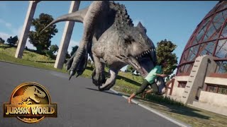 Indominus rex escape  Jurassic World Evolution 2 [upl. by Adnaram]