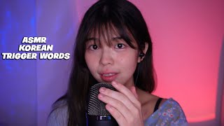 ASMR Korean Trigger Words [upl. by Allina]