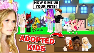 We Got ADOPTED By A Family With A SECRET In Adopt Me Roblox [upl. by Giltzow]