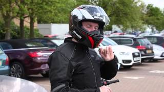 How to take your helmet on and off without undoing the Dring  Products  Motorcyclenewscom [upl. by Eniluap]