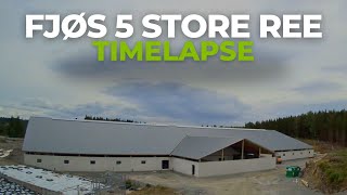 Timelapse av Fjøs 5 på Store Ree Avlsstasjon [upl. by Chiquia]