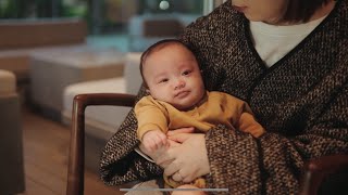 自由が丘ランチ  Having lunch with my 3 month daughter in Jiyugaoka Tokyo Short Vlog [upl. by Tallbott230]