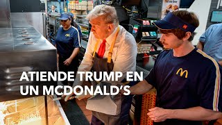 Atiende Trump en un McDonald’s [upl. by Ativak435]