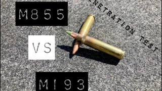 556mm Penetration test M855 vs M193 [upl. by Ielak659]