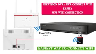 How to connect hikvision dvr hvr to 4g sim router wifi using wps connection [upl. by Rehtaeh465]