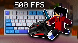 Very Thocky ASMR Keyboard And Mouse Sounds  Hypixel Bedwars [upl. by Jeminah]