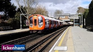 Ickenham  Metropolitan  Piccadilly lines  London Underground  S8 Stock  1973 Tube Stock [upl. by Delainey]