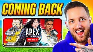 APEX LEGENDS MOBILE 20 CONFIRMED ITS COMING BACK [upl. by Mayhew]