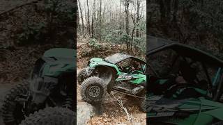 Can Am X3 and KRX tackle nasty rock ledge [upl. by Nawram935]