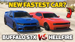 GTA 5 Online BUFFALO STX VS GAUNTLET HELLFIRE NEW FASTEST MUSCLE CAR [upl. by Fogarty]