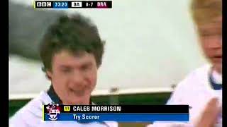 CALEB MORRISION ULSTER SCHOOLS CUP RUGBY WINNING TRY  BALLYMENA ACADEMY V BELFAST ROYAL ACADEMY [upl. by Licha481]