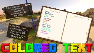 How to Get Colored Text in Minecraft  § Color Codes [upl. by Georgeanna]