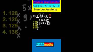 Number Analogy tricks ntpc । Ssc । ntpc maths sscgd2024 ssccgl banking teaching [upl. by Ehud]