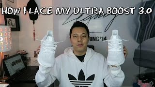 How I Lace My Adidas Ultra Boost 30 [upl. by Wehhtam]