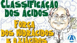 Hidrácidos e Oxiácidos  Força  Classificação dos Ácidos  Aula 22 [upl. by Xilef]